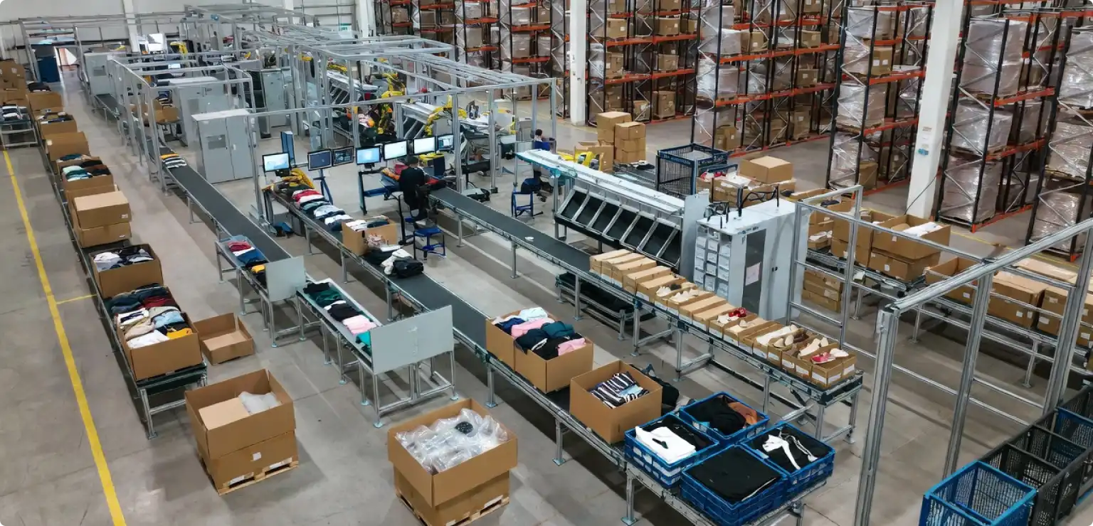 Intralogistics systems—textile and footwear industry